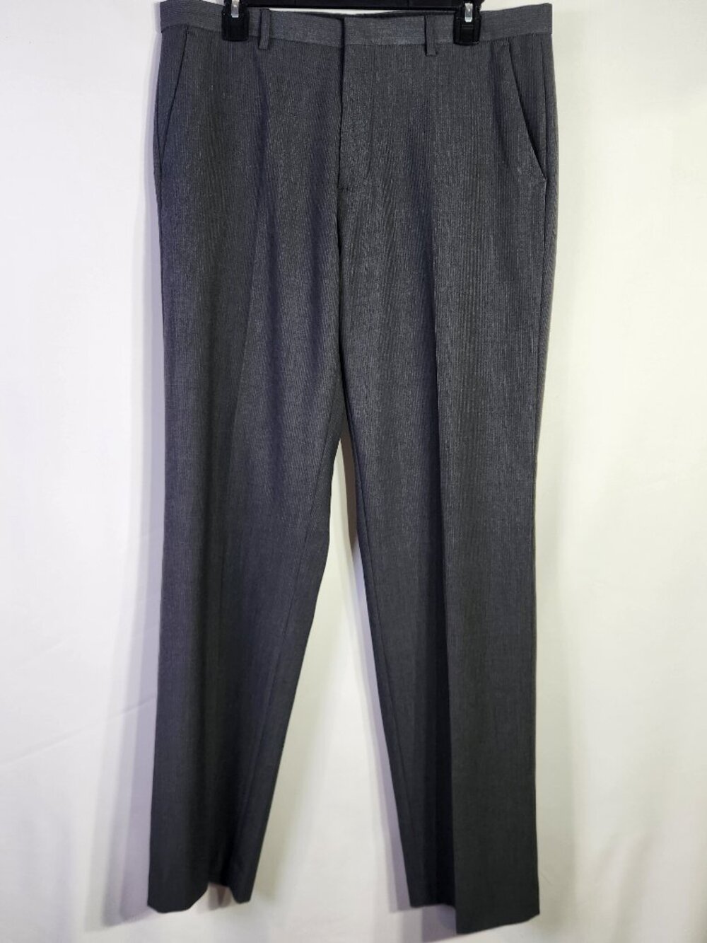 Calvin Klein Men’s Gray Dress Slacks Flat Front Straight Leg – Size 34x32
